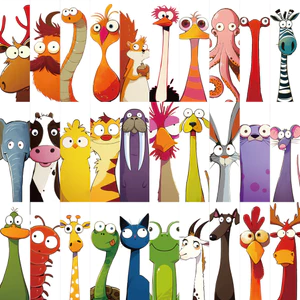 30 Miếng Vui Nhộn Động Vật Đánh Dấu Trang Hoạt Hình Avatar Emoticon Gói Sách Đánh Dấu Cao Cấp Trang Trí Văn Hóa Sáng Tạo Thẻ26062606