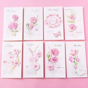 Thiệp chúc mừng lễ hội trung thu Qixi Hoa ba chiều Thiệp chúc mừng tình yêu Thiệp chúc phúc cho ngày lễ tình nhân Thiệp chúc mừng sinh nhật với phong bì 6.26