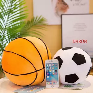 DARON Bóng Rổ Sang Trọng Đồ Chơi Kèm Đồ Chơi Ném Gối Ngủ Đồ Chơi Bóng Đá Bóng Rổ Ngủ Gối Sáng Tạo Bóng Đá Đồ Chơi Nhồi Bông