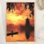 Thiền Thiền Bên Sông Nhật Bản Poster Không Khung Tranh Canvas Trang Trí Tường Nhà Thanh Lịch