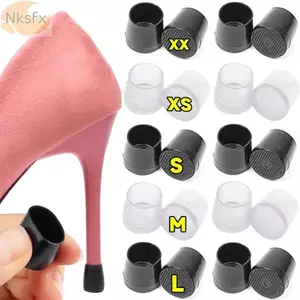 NKSFX Bộ giảm thanh gót chân, Tấm bảo vệ gót chân hình tròn chống sốc, Vỏ chống trượt Phụ kiện chống sốc Giày nữ