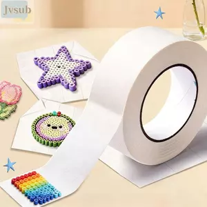 Băng keo che mặt hạt JVSUB Perler, Không cần chuyển đổi Giấy mẫu bảo vệ ủi cặn, Công cụ hạt Perler Phụ kiện đồ chơi DIY Băng co nhiệt thủ công để làm hạt Perler