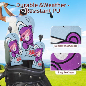 Vỏ bọc câu lạc bộ GOLF Số 1 Gỗ Fairway Gỗ Hỗn Hợp Gỗ GOLF Nắp Bảo Vệ