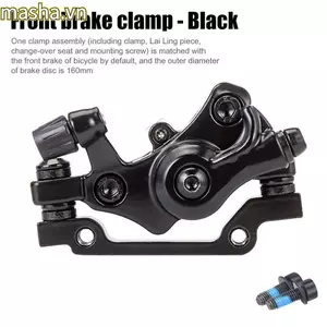 Bộ phanh đĩa cơ khí xe đạp, Bộ kẹp phanh MTB trước / sau 160mm, Dụng cụ nhẹ bằng hợp kim nhôm kéo xe đạp đẩy Caliper cho xe đạp leo núi