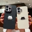 Funny Black White Cat Lovers Cặp đôi sơn da PU cho Xiaomi 15 14T 13T Pro Poco C71 X4 GT M7 Pro Vỏ chống sốc mỏng nhẹ