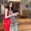Áo Vest dây đeo kẻ sọc ngọt ngào cổ điển Hàn Quốc mùa hè Thiết kế phong cách mới Slim-fit Slimmer Look All-match Chic Top