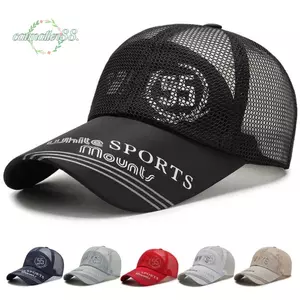 Mũ chống nắng CATMALLER88, Mũ bóng chày lưới thoáng khí có thể điều chỉnh, Mũ Snapback vành rộng khô nhanh Unisex Mùa hè