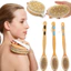 Bàn chải tắm Pig Sideburn Bàn chải tắm Massage dài tay Hemu Chà xát Bath Rubbing Bàn chải khô lưng Hàng có sẵn