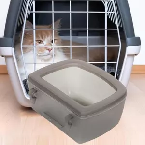 Top Multiuse Thú Cưng Uống Bát Chống Tràn Lồng Thùng Treo Bát Nước Nhựa 2 Chiếc