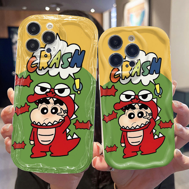 Ốp lưng tương thích cho iPhone 17 Air 16 15 14 13 12 11 Pro X XR XS Max SE 2020 6 7 8 Plus Kem gợn sóng viền cong Họa tiết thiết kế sáng tạo NYKB109