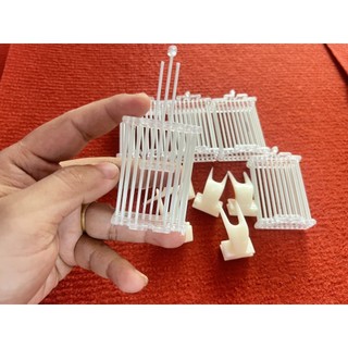 Rọ đựng cào cào cho chim, xiên hoa quả cho chim chào mào Combo 5 rọ + 5 xiên nhựa tầu giá rẻ - lồng chim nhà làm
