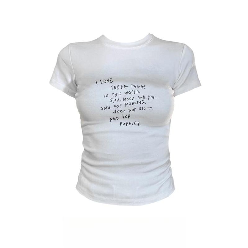 Xu Hướng Thời Trang Mới Co Giãn Mỏng Áo Thun Nữ Thoáng Mát Áo Crop Tops Chặt-Fit