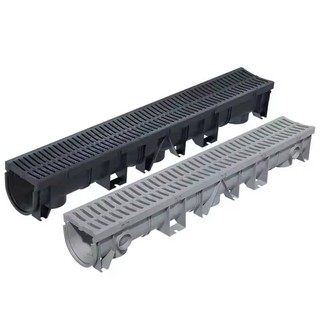 Máng rãnh cống thoát nước nhựa ID100x100mm nắp HDPE Inox Thép mạ kẽm giảm lắng thoát nhanh dễ bảo trì