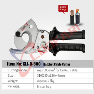 Kìm Cắt Cáp Nhông XLJ-D-500/XLJ-D-300 – Dành Cho Cắt Đồng Nhôm 500mm² 40mm Cán Kéo Dài