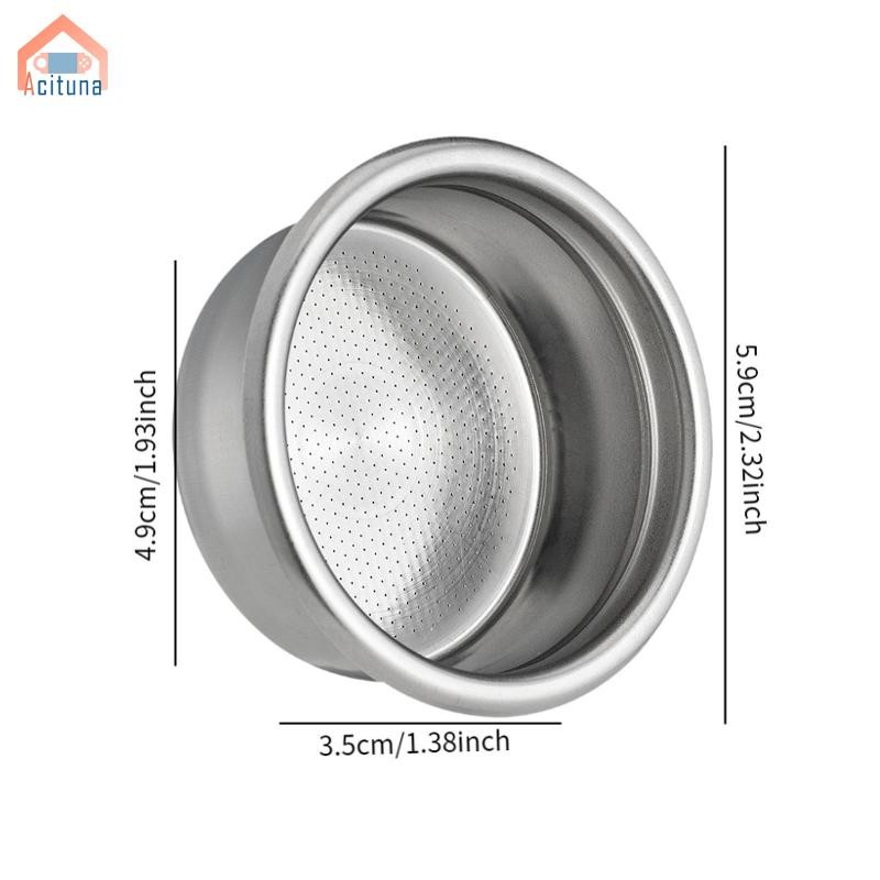 Giỏ lọc cà phê Acutuna 51mm bằng thép không gỉ Portafilter để pha cà phê