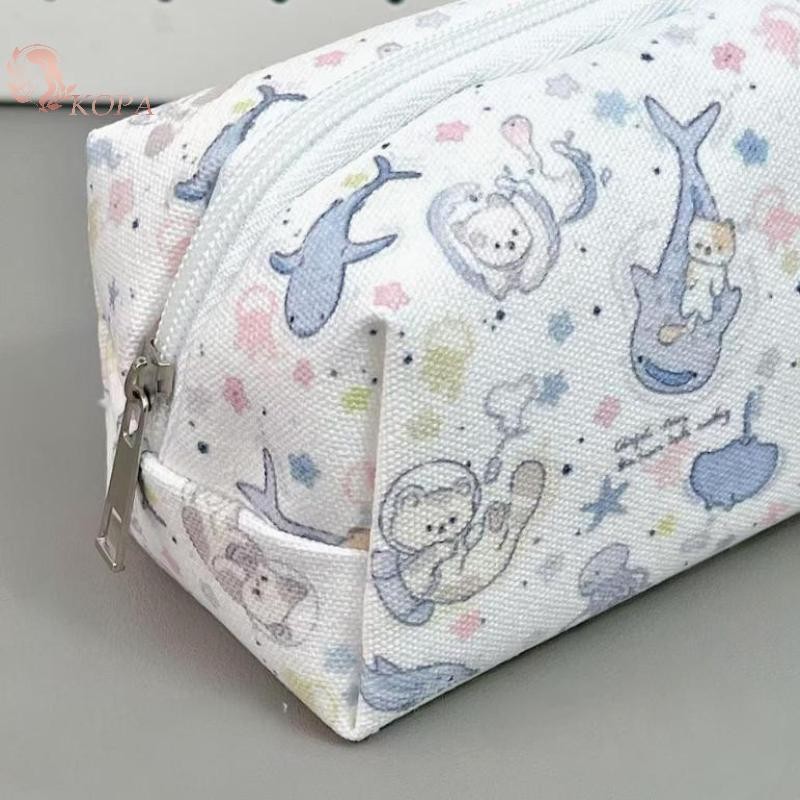 KOPA 1 Sinh Viên Đơn Giản Túi Đựng Bút Chì Hàn Quốc Dung Tích Lớn Văn Phòng Phẩm Túi Bảo Quản Túi Trang Điểm Nhỏ Tổ Chức Du Lịch Túi Đựng Mỹ Phẩm VN