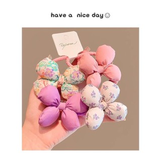 Hoa Trẻ Em Dây Cao Su Đuôi Ngựa Bím Tóc Bé Gái Dây Dễ Thương Ngọt Ngào Dây Buộc Tóc Co Giãn Cao Dây Tóc Phụ Kiện Tóc N4NU