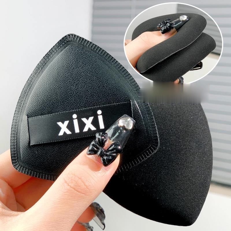 Mút Trang Điểm Tam Giác XIXI GJ68 Màu Đen Sử Dụng Ướt Và Khô Dạng Lỏng Siêu Mềm Đặc Biệt