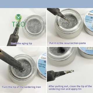 [T & O-t] Đầu sắt hàn Tinner Activator Tip Cleaner Remover Lead Free 6g [mới]