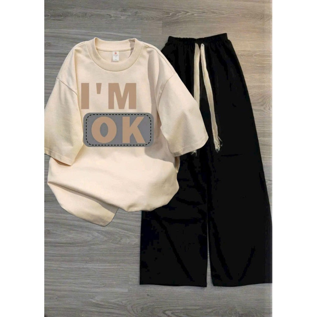 CÁC MẪU QUẦN ỐNG RỘNG DÂY KÉO BẢN TO + MIX ÁO PHÔNG SU COTTON SIÊU XINH