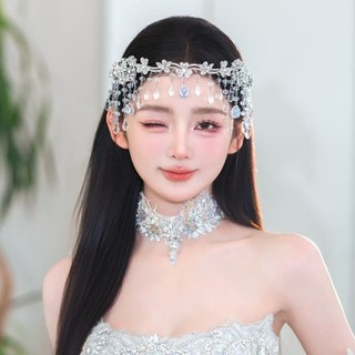 Phụ kiện đám cưới cao cấp - Mũ tua rua cho cô dâu