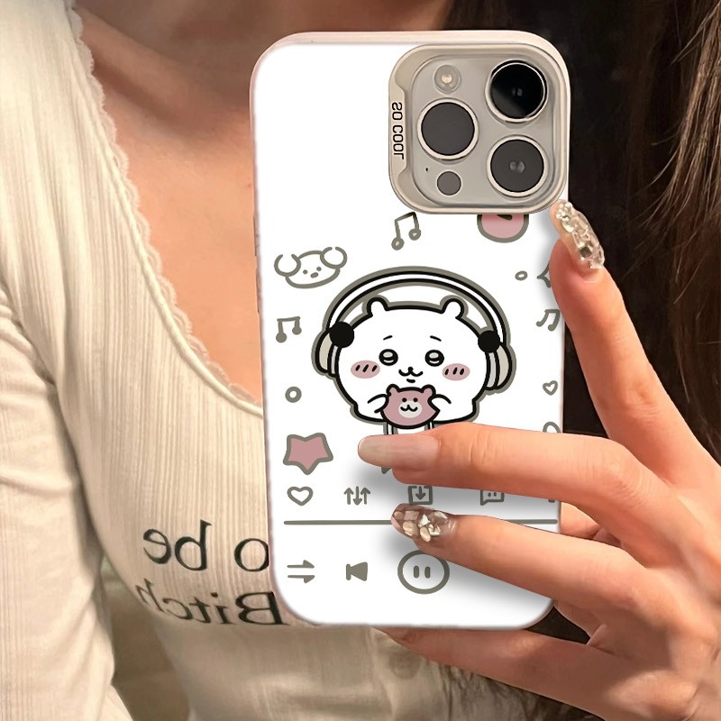 Ốp Lưng iPhone Hình Chii Nghe Nhạc Đáng Yêu - Tương Thích 16/15/14/13/12/11 Pro Max, XS Max, X