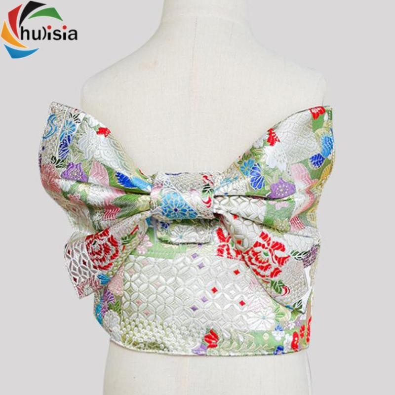 chulisia Thắt lưng Kimono Obi Nhật Bản nơ buộc sẵn cho trẻ em - Tiệc và lễ hội