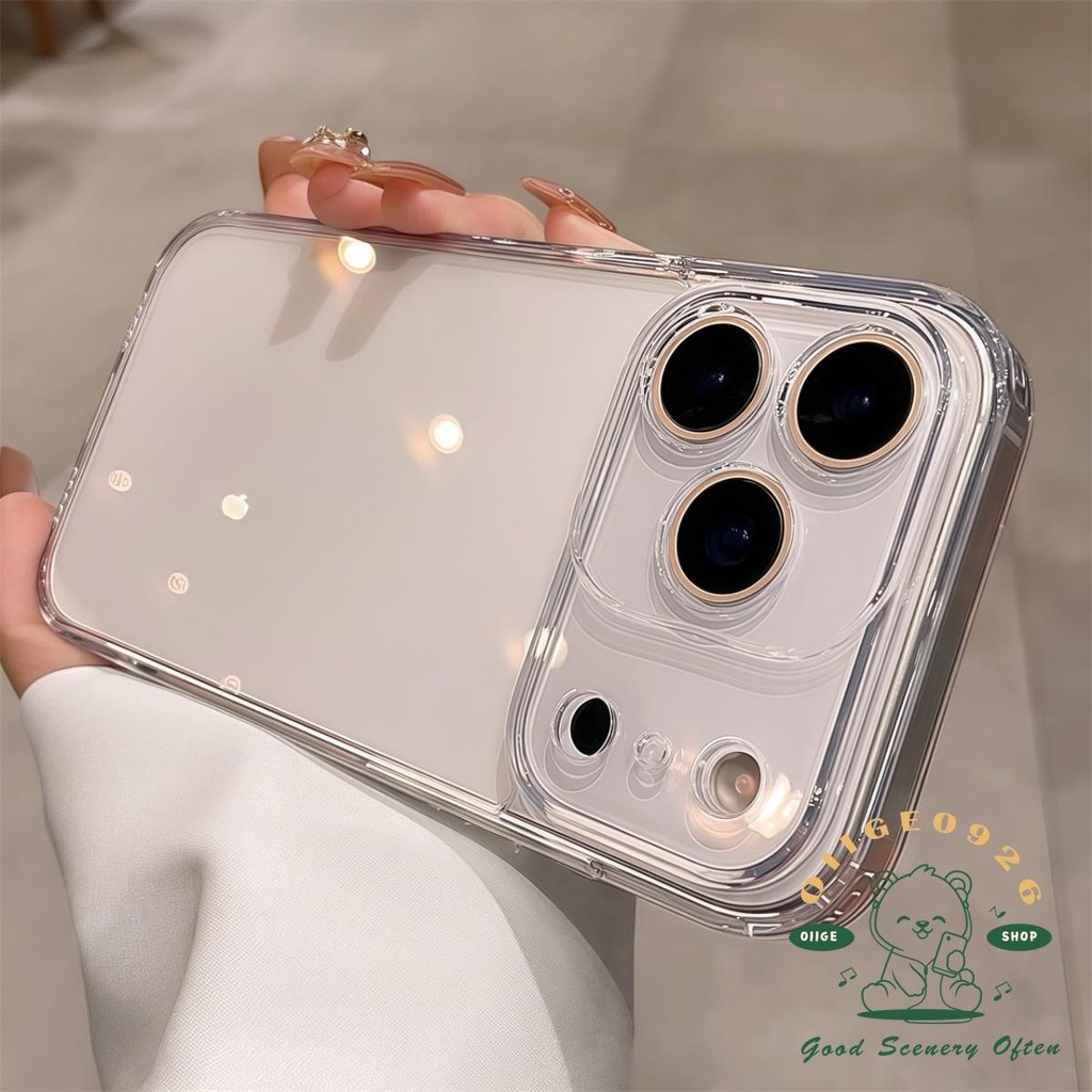 【 Ốp lưng iPhone17 】 Vỏ kính chống rơi Vỏ điện thoại iphone17 Pro Max 16 15 14 13 12 Vỏ cho vỏ iPhone Vỏ mềm silicon TPU chống sốc