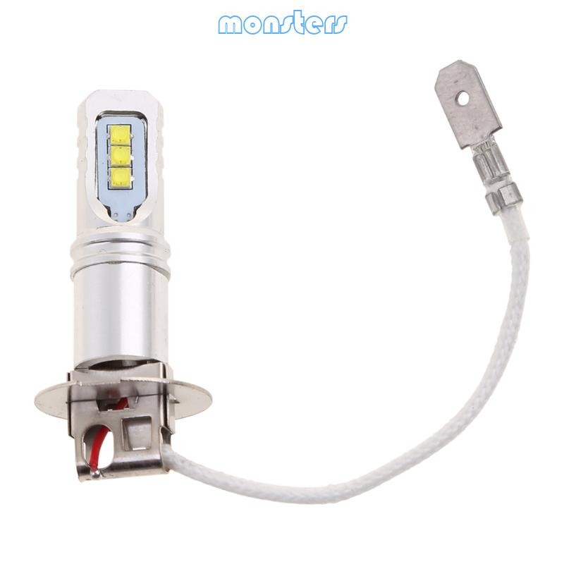 Mon Tự Động Đèn Pha Sương Mù Bulds H3 LED DC12V-24V 6000K 80W Bóng Đèn LED Thay Thế