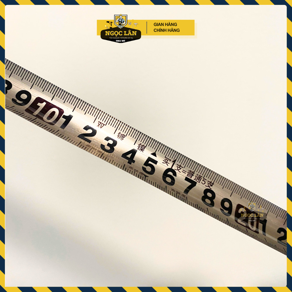 [Hạn chế gỉ] Thước cuộn thép Rhino 5m bản 25mm inox chống nước vỏ nhựa cao cấp