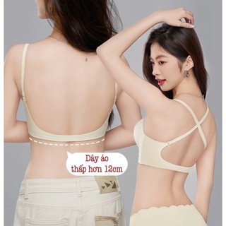 Áo Lót Hở Lưng, Áo Bra Cài Trước Chất Su Đúc Mút Bàn Tay Nâng 3cm Không Lộ Viền BRA13