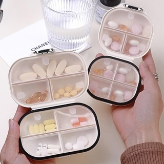 (Giao hàng trong nước) Tiện lợi cho du lịch Hộp trang sức hình viên thuốc Mini