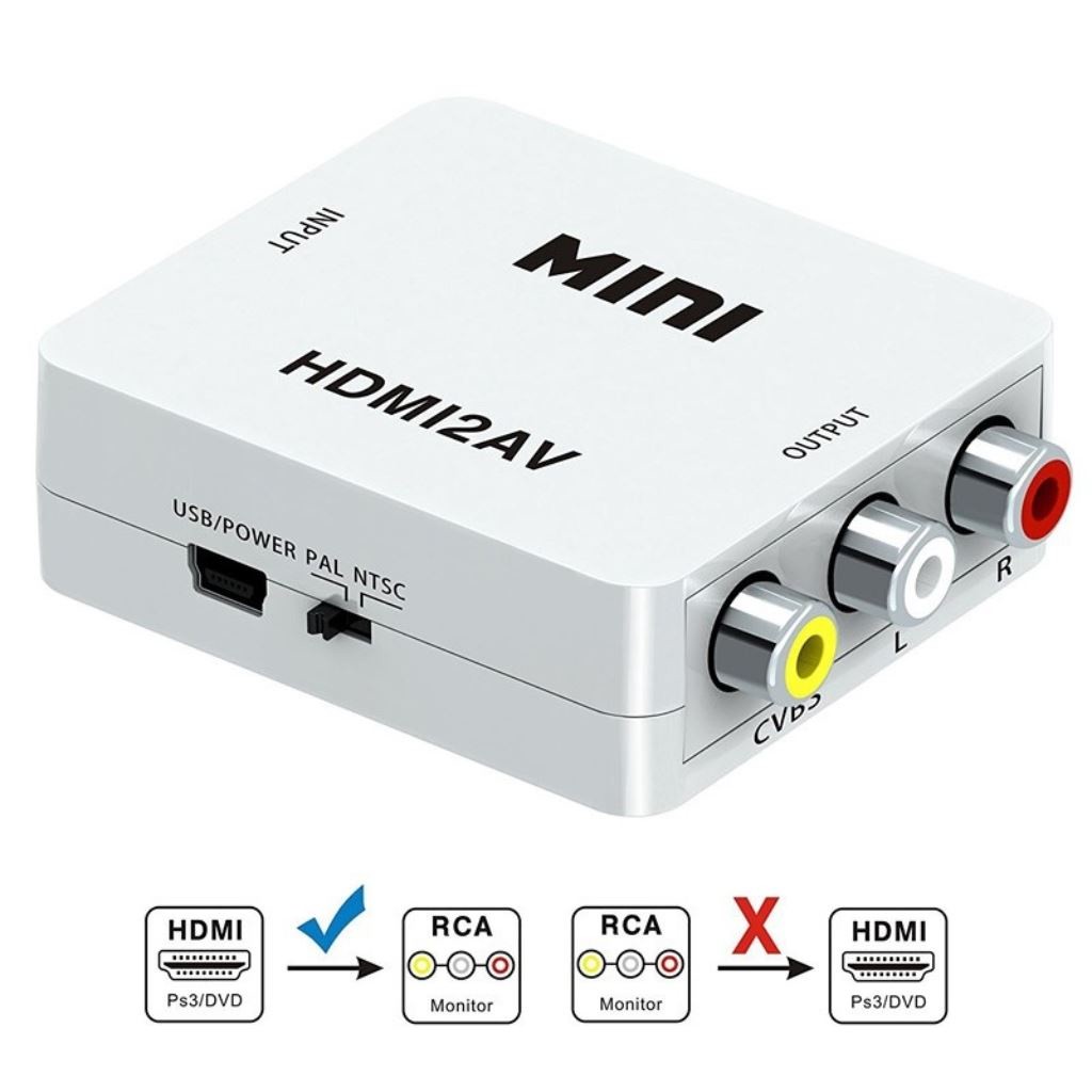Bộ Chuyển Đổi HDMI Sang AV Full HD 1080P – Cắm Là Chạy, Hình Ảnh Sắc Nét, Âm Thanh Chuẩn