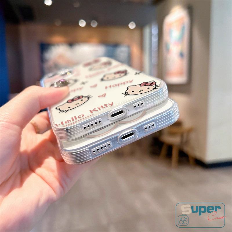 Ốp Lưng Tương Thích Cho IPhone 11 15 16 12 Pro Max 7Plus XS Max 13 14 Pro Max X 7 8 12Pro 16Pro XR 15 14 16 Plus 8Plus SE 2020 Vỏ Mềm Bảng Chữ Cái Hello Kitty Ngọt Ngào Thời Trang
