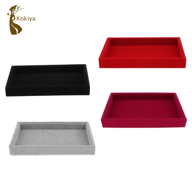 Khay đựng đồ trang sức nhung trưng bày trưng bày cho đồng hồ bông tai Vintage