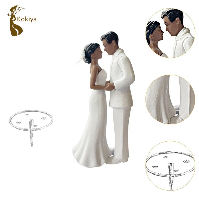 Tượng chú rể cô dâu Mô phỏng bánh cưới Topper cho các bữa tiệc đính hôn