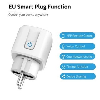 Ổ cắm thông minh WIFI 16A, hỗ trợ điều khiển ứng dụng cuộc sống ấm cúng và điều khiển bằng giọng nói Alexa, Google Home