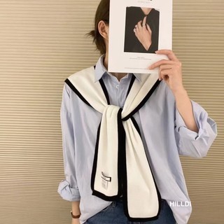 Influencer - Khăn Choàng Len Dệt Kim, Chất Lượng Cao, Bảo Vệ cổ, Thích hợp Mặc Với Váy Mỏng