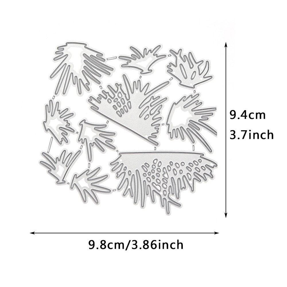 Cỏ Nhỏ Ren Cắt Kim Loại Khuôn DIY Dập Nổi Khắc Bản Mẫu Thép Carbon Cắt Chết Album Ảnh Thiệp Chúc Mừng Sổ Lưu Niệm Giấy Thủ Công Trang Trí