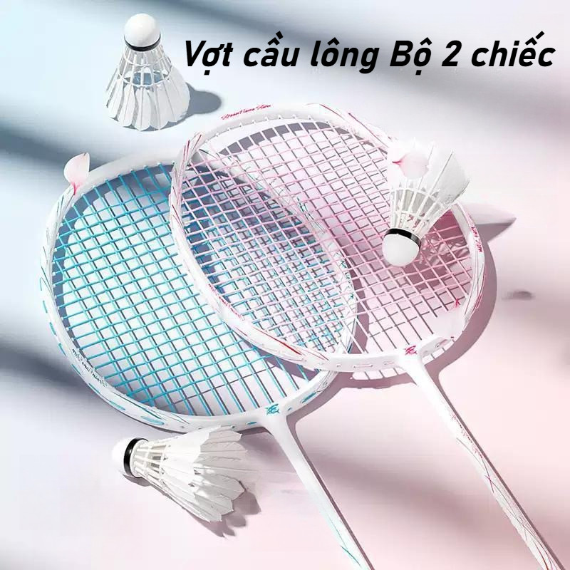 Vợt cầu lông Bộ 2 chiếc,Kèm Túi Đựng Xịn Xò,chuyên nghiệp độ đàn hồi cao