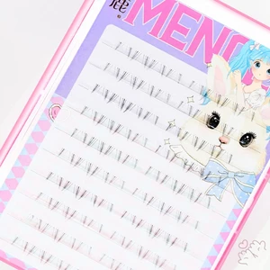 Mix 4-5mm Đáy Lash Cụm C Curl DIY Dải có thể tái sử dụng cho chương trình thời trang Khiêu vũ Đám cưới