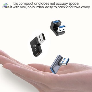 Bộ Chuyển Đổi USB 3.0 Nam Sang Nữ Nối Dài Combo Dọc Lên Xuống Góc Khớp Nối Kết Nối Cho PC Laptop USB A Sạc