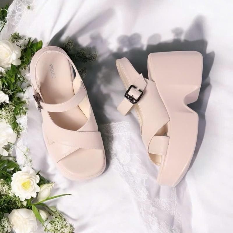 GIÀY SANDAL QUAI CHÉO HÀNG MỚI VỀ 9CM PVV