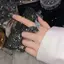 AqToCna Xanh Zircon Bướm Mở Nhẫn Có Thể Điều Chỉnh Dành Cho Nữ Bé Gái Thời Trang Ánh Sáng Sang Trọng Tinh Tế Tinh Tế Tiên Tiến Nhẫn Trang Sức Quà Tặng AqToCna