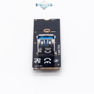 E-WOITD NGFF M2 sang PCI E X16 Khe cắm PCIe Riser Adapter Thẻ khai thác Thẻ khai thác GPU mở rộng tốc độ cao Thiết lập khai thác E-WOITD