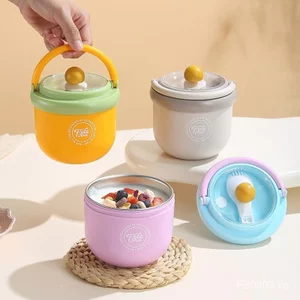 Yến mạch trái cây Hộp cơm trưa sữa có nắp di động H3VH