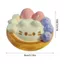 QEARY Trứng Tart Squishy, Pinching Tay Thư Giãn Cảm Giác Fidget Ball, Sinh Nhật Đầu Ngón Tay Hoạt Hình Kawaii Đồ Chơi Phục Hồi Chậm Cho Học Sinh
