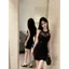Yujie Phong cách gạc gợi cảm Khâu váy quây nữ mùa hè Thiết kế phong cách mới Túi đeo chéo eo hẹp Váy hông