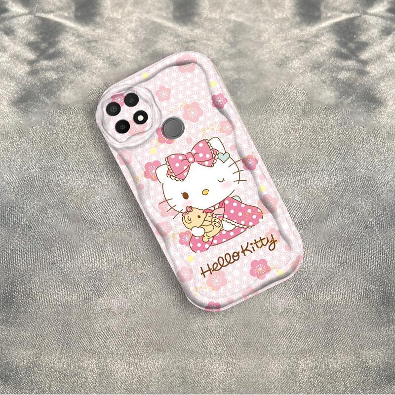 Ốp Silicon Hoạt Hình Cho OPPO A15 A15S A35 3D Bé Gái Mềm Ốp lưng TPU Kitty Sinh Viên Chống Sốc Ốp Lưng