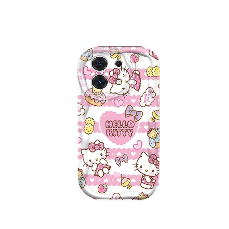 Ốp Silicon Hoạt Hình Cho Redmi Note 13 Pro 4G 5G POCO M6 Pro 4G Ốp Điện Thoại Mềm 3D Kem TPU Kitty Girl Sinh Viên Ốp Lưng Chống Sốc